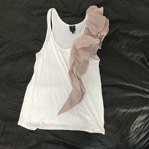 Anthropologie ruffled tank